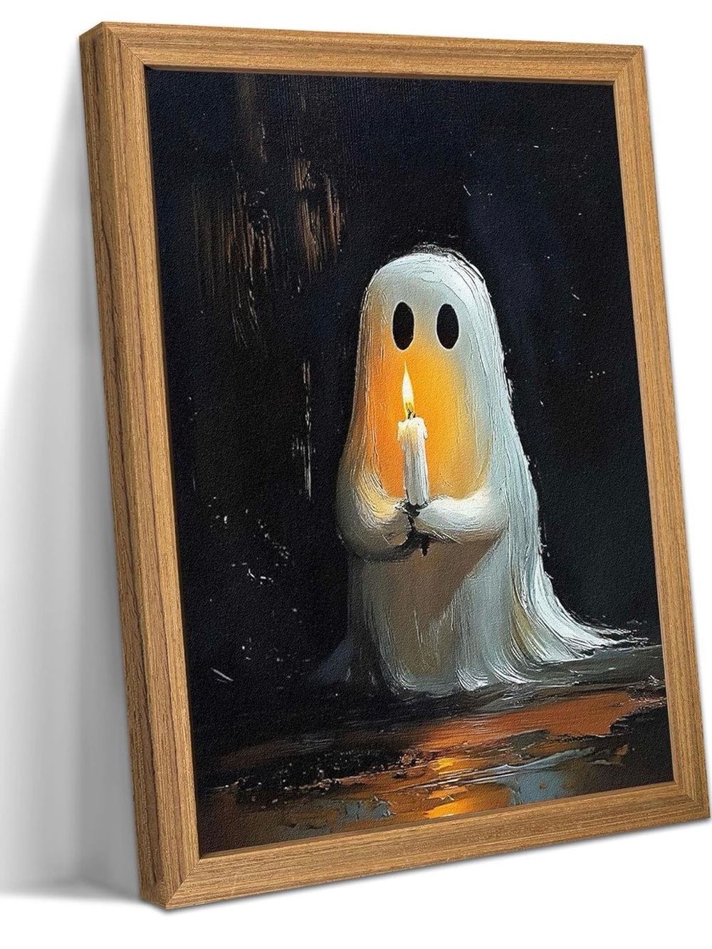 Framed Vintage Halloween Ghost Wall Art